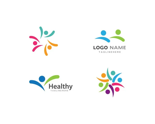 Logotipo comunitário — Vetor de Stock