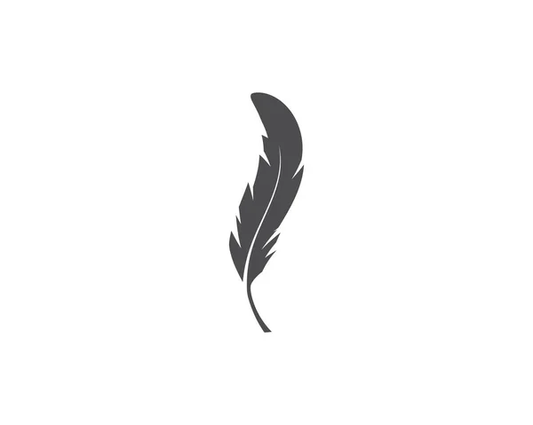 Vector de logotipo de pluma — Archivo Imágenes Vectoriales