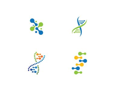 DNA logo vektör 
