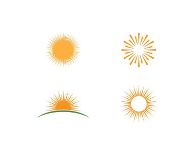 güneş logosu vektörü