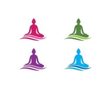 Yoga logo şablonu