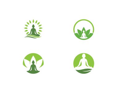 Yoga logo şablonu
