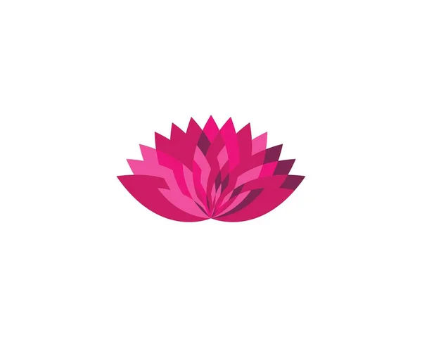 Lotos kwiaty logo szablon — Wektor stockowy