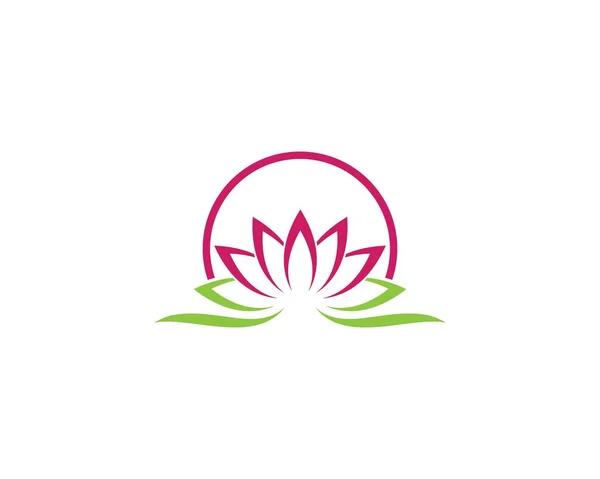 Lotus flowers logo Template — Stock Vector