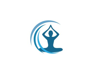 Meditasyon Yoga Logo şablonu