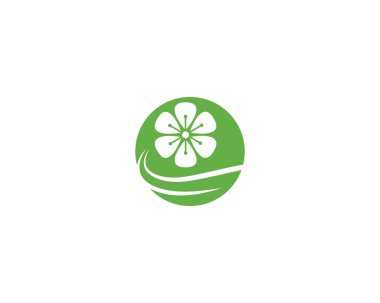 Plumeria çiçek logosu