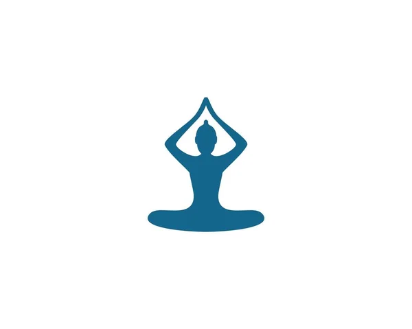 Meditation Yoga Logo skabelon – Stock-vektor