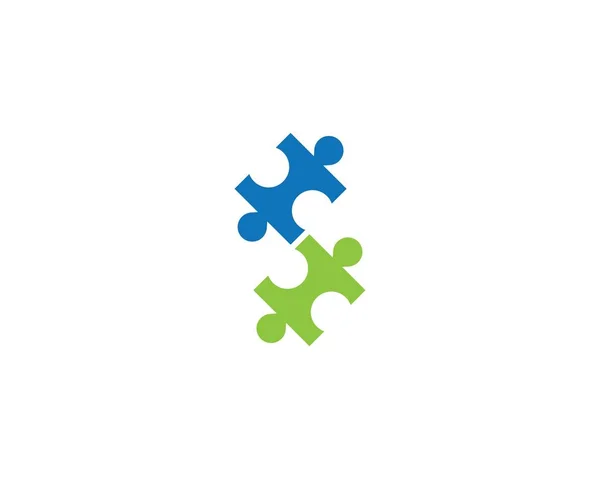 Puzzle et soins communautaires Logo — Image vectorielle