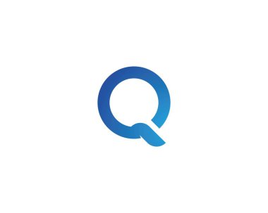 Q harfi logo şablonu