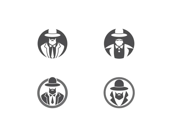 Detective logo vettoriale — Vettoriale Stock