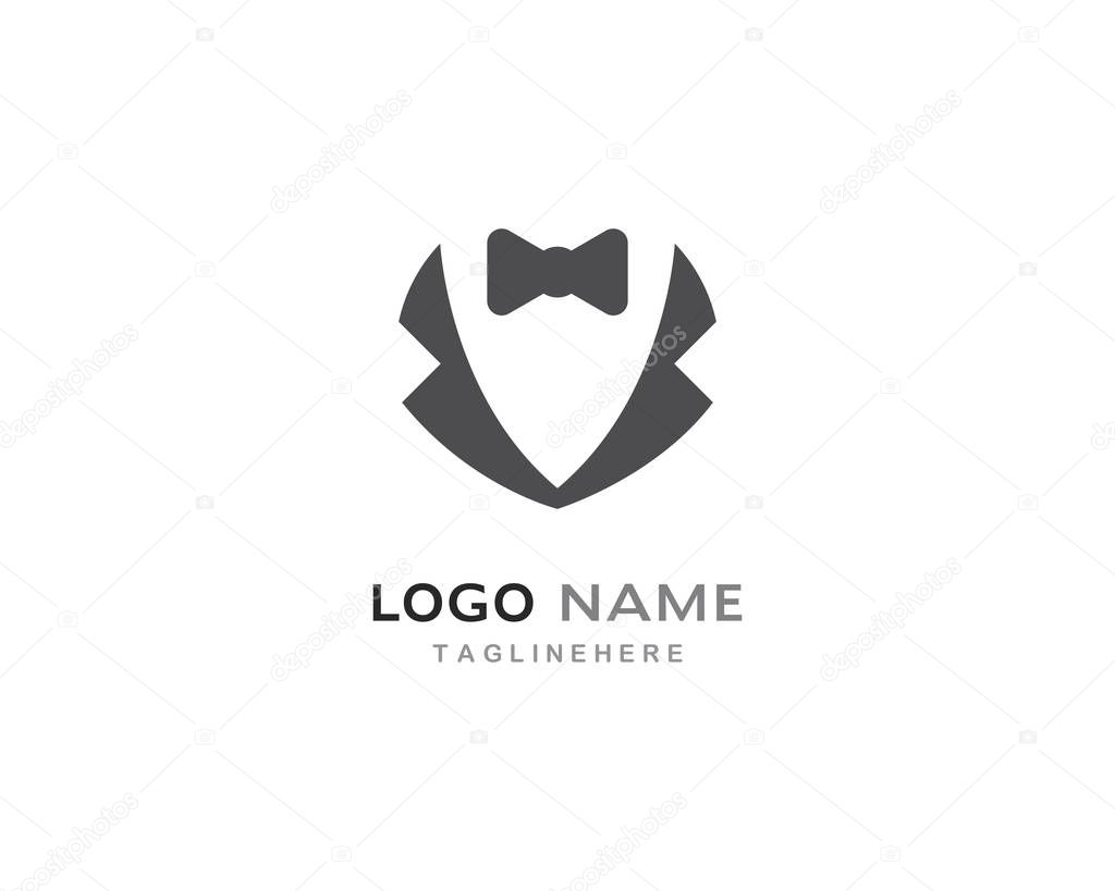 Tuxedo logo vector icon template