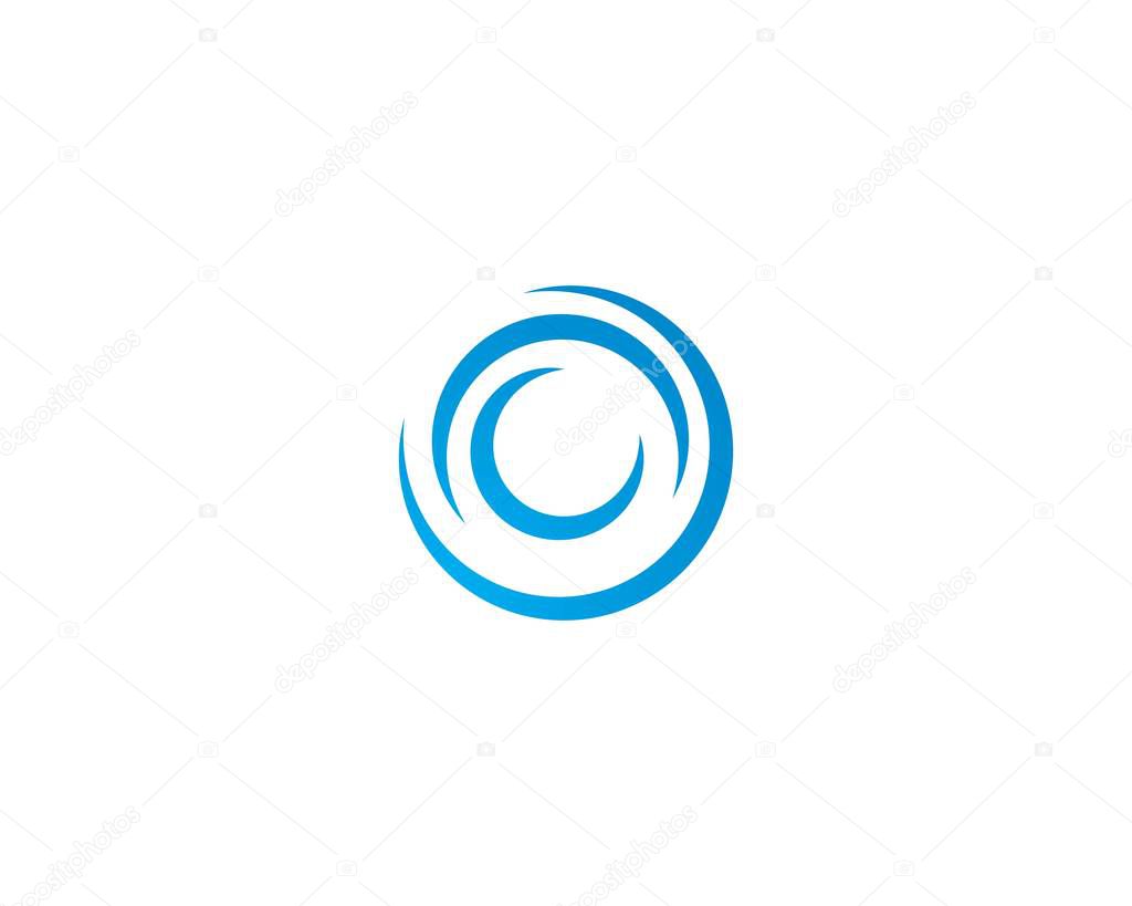 Business logo, vortex and spiral icon vector template