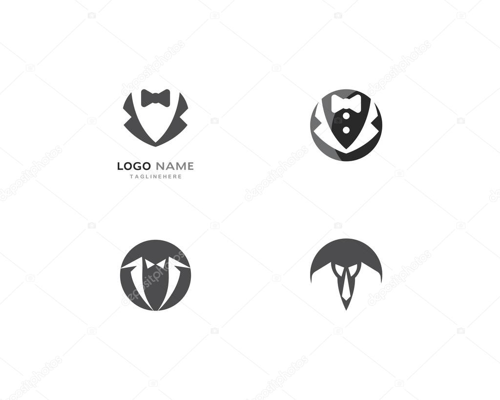 Tuxedo logo vector icon template