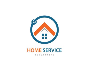 Ev servis logosu vektörü