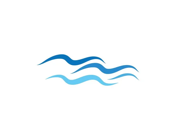 Logo der Wasserwelle — Stockvektor