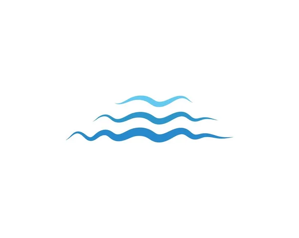 Logo onda d'acqua — Vettoriale Stock