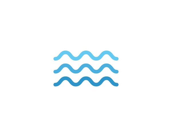 Water wave Logo — Stock Vector