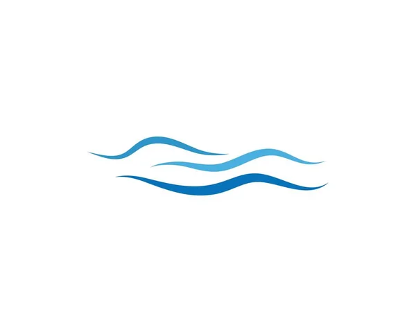 Vatten våg logotyp — Stock vektor