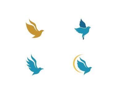 Kuş Dove logo vector 