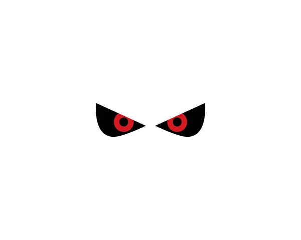 Duivel oog logo vector — Stockvector
