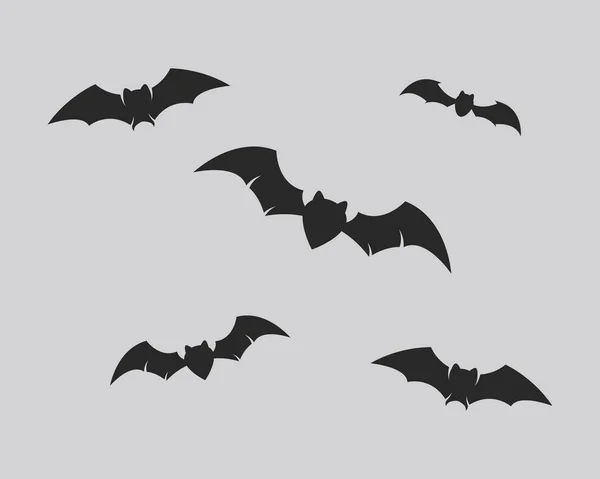 Vecteur de logo ilustration chauve-souris — Image vectorielle