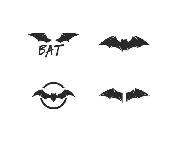 Bat ilustrazione logo vettore — Vettoriale Stock