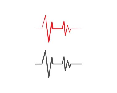 Pulse Line ılustration vektör 