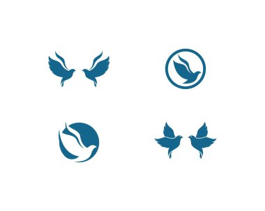 Kuş logo şablonu 