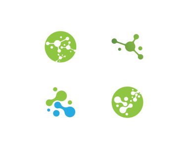 molekül Logo vektör