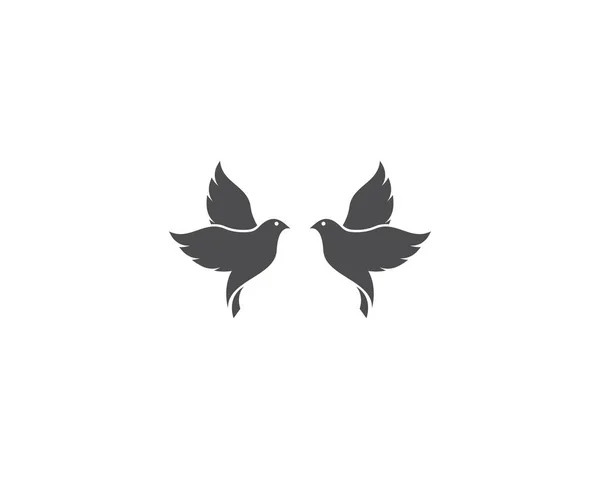 鳥のロゴのテンプレート — ストックベクタ