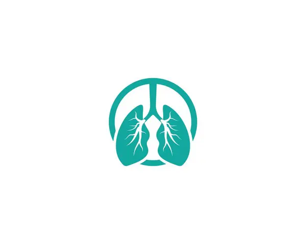 Płuc Pielęgnacja logo wektor — Wektor stockowy