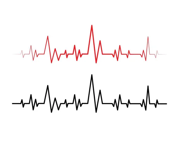 Pulse Line ılustration vektör — Stok Vektör