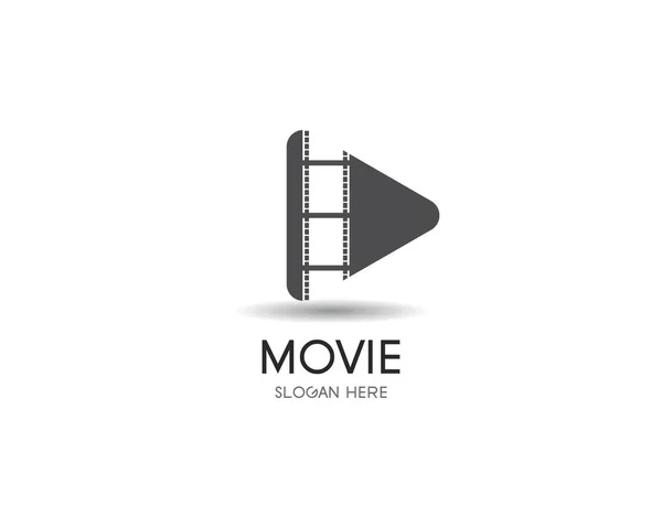 Tira de película Logo Plantilla — Archivo Imágenes Vectoriales