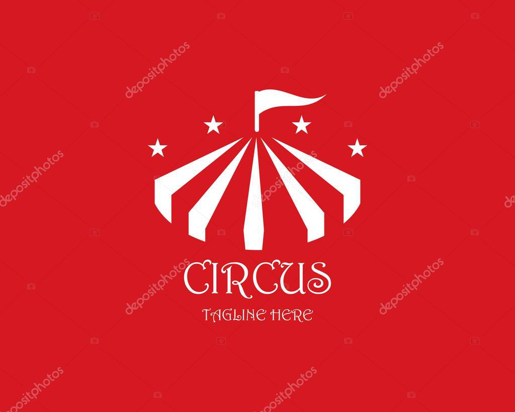 Circus logo template. Vector illustration