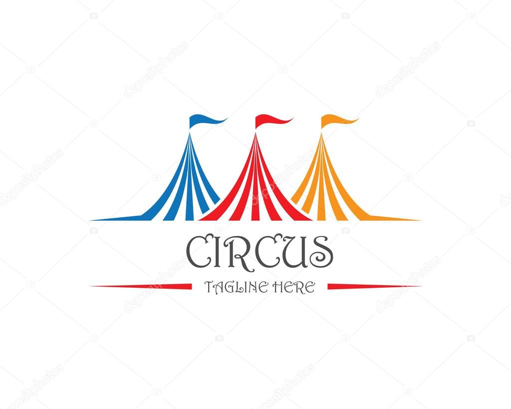 Circus logo template. Vector illustration