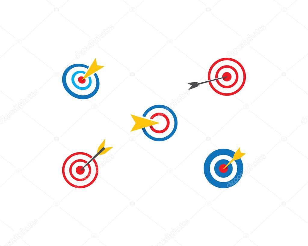 Target icon vector 