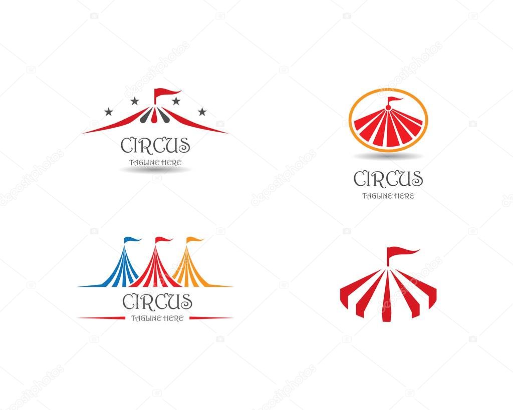 Circus logo template. Vector illustration