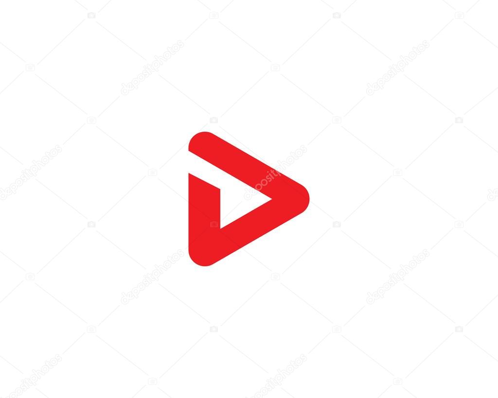 Play logo Vector icon template