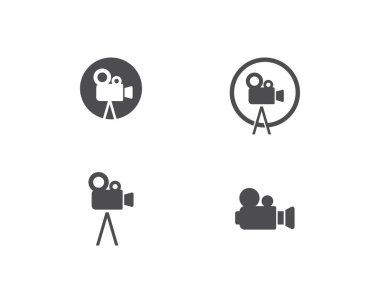 Kamera film logosu vektör