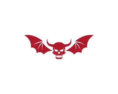 Kafatası Devil logo vector