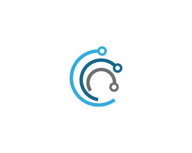 Devre teknolojisi logosu vektör