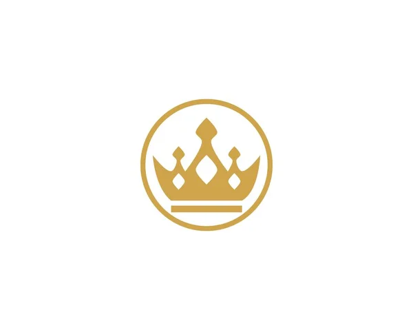 Plantilla Logo Corona — Archivo Imágenes Vectoriales