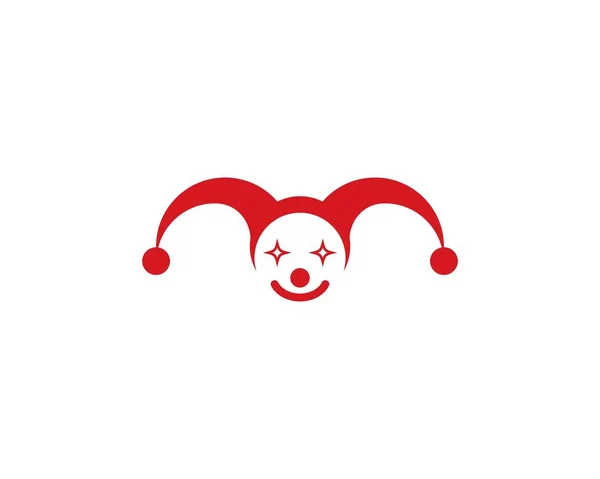 Clown-Logo-Vorlage — Stockvektor