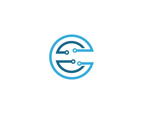 Logovektor for kretsteknologi – stockvektor