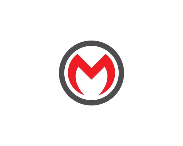 M lettera logo — Vettoriale Stock