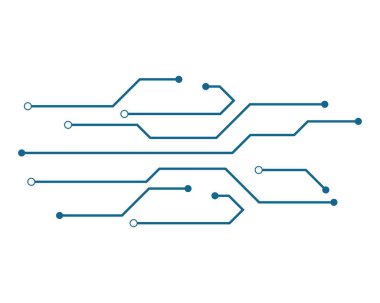 Devre teknolojisi logosu vektör