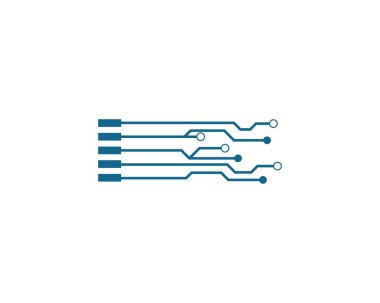 Devre teknolojisi logosu vektör