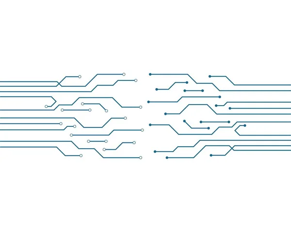 Tecnologia de circuito logotipo vetor —  Vetores de Stock