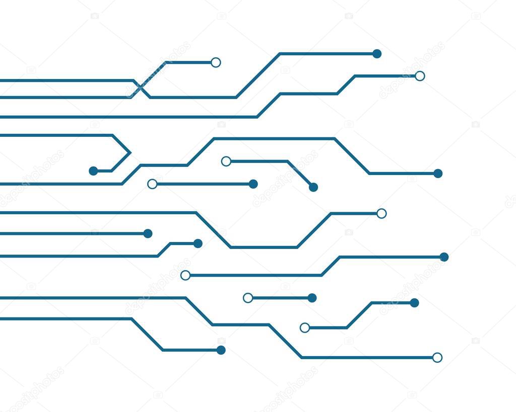 Circuit technology logo vector template