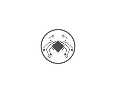 Örümcek ağı teknoloji logosu 